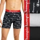 Набор трусов мужских боксеров с удлиненным фасоном Champion Boys' Underwear 3 шт, размер S, цвет черный, светло-серый, резинка красная - изображение 2
