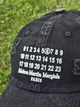 Кепка Maison Martin Margiela Distressed Numbers Baseball Cap Washed Black / Вінтажна літня бейсболка з потертостями для літа майсон маржела - изображение 5