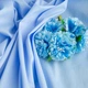 Ткань поплин cotton IDEIA 120 г/м2 140 см натуральная хлопковая ткань с эластаном для одежды и текстиля голубая - изображение 3