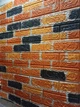 Самоклеящаяся декоративная 3D панель под бежево-коричневая матовая кирпич катер Катеринослав 700х770х4мм - изображение 2