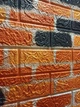 Самоклеящаяся декоративная 3D панель под бежево-коричневая матовая кирпич катер Катеринослав 700х770х4мм - изображение 5
