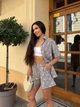 Жіночий костюм з принтом (сорочка+шорти) Uaclothes 42-44 Капучино (like38887-193231349) - изображение 4