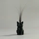 Миниатюрная ваза для кошачьих усов Кот из PLA-пластика, 3D-печать, 40 мм, черная - изображение 2