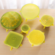 Силіконові кришки 6 шт Stretch and Fresh Yellow - зображення 2