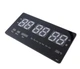 Электронные настенные часы LED Digital Clock 4622 с зеленой подсветкой календарем и термометром - изображение 4