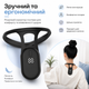 Коректор постави для здоров'я спини Posture training device Розумний коректор постави для моніторингу постави USB Чорний - зображення 3