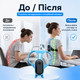 Коригувальний коректор для спини від сутулості Posture training device USB КОРЕКТОР СПИНИ Корсет для хребта Синій - зображення 10