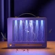 Пастка для комах Electric Shock акумуляторна 4000 мАг USB Type C для дому та кемпінгу знищувач комарів москітна лампа з автономним живленням ефективна та безшумна модель з ABS пластику для захисту приміщень та відпочинку на відкритому повітрі - зображення 1