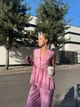 Жіночий літній костюм з воланом (жилет+брюки) Uaclothes 42-44 Рожевий (like38839-192751349) - изображение 3