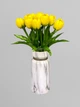 Искусственный тюльпан из латекса с одним листком, 33 см, желтый, К07178 - изображение 3