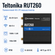 Промышленный сотовый маршрутизатор Teltonika RUT260 с 4G LTE Wi-Fi 4 Черный - изображение 1