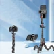 Штатив RTAKO C03 Octopus Extendable Tripod Selfie Stick (with Detachable Phone Holder) Black (6942063212416) - изображение 9