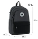Рюкзак школьный GoPack Education Teens GO26-141L-серый - изображение 2