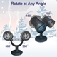 Светодиодный проектор снежинок Borelor SnowLight IP65, LED рождественская иллюминация для дома и улицы, пульт, таймер, водонепрони - изображение 3
