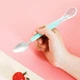 Детская ложка 2 в 1 для кормления и приготовления пюре GlesSpoon, голубая - изображение 4
