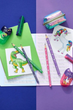 Олівець графітовий Faber-Castell 111519 DINOSAUR BLUE HВ 2шт+гумка+чинка /111519/ - изображение 5