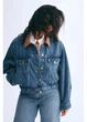 Джинсовая куртка женская H&M 271267253 S Синяя (2727000119157) - изображение 1