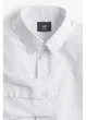 Сорочка чоловіча H&M 270976709_whiteblack S Біла (2727000131432) - зображення 3