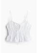 Топ женский H&M 271277580 XL Белый (2727000138240) - изображение 4