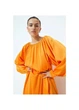 Платье длинное осеннее женское H&M 271094192 XL Оранжевое (2727000132101) - изображение 2