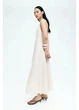 Платье длинное летнее женское H&M 271283622 36 Кремовое (2727000117504) - изображение 3