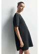 Платье для беременных короткое осеннее женское H&M 271253190 2XL Серое (2727000106263) - изображение 1