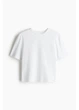 Спортивна футболка для фітнесу жіноча H&M 271123621_white S Біла (2727000136246) - зображення 2