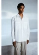 Сорочка бавовняна чоловіча H&M 271265539 L Біла (2727000138912) - зображення 1