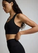 Спортивный топ для фитнеса женский H&M 271294038_black S Черный (2727000109431) - изображение 2