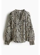 Блузка жіноча H&M 271281156 M Темно-сіра (2727000118112) - зображення 4