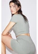 Спортивный топ для фитнеса женский H&M 271216961_pistashio XL Светло-фисташковый (2727000139384) - изображение 6