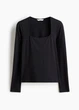 Лонгслив женский H&M 271089811 S Черный (2727000110215) - изображение 3