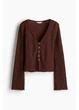 Кардиган жіночий H&M 271283685 XL Коричневий (2727000115548) - зображення 3