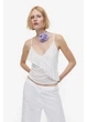 Топ жіночий H&M 271171522_cream XL Кремовий (2727000139179) - зображення 1