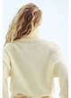 Светр в'язаний зимовий теплий жіночий H&M 271321551_lightyellow M Кремовий (2727000134006) - зображення 2