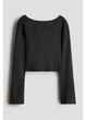 Детский свитер-реглан для девочки H&M 271233808 134 см Темно-серый (2727000142414) - изображение 1