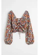 Топ женский H&M 271096326 XS Разноцветный (2727000111281) - изображение 1
