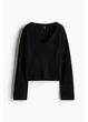Пуловер жіночий H&M 271262846_black XS Чорний (2727000131081) - зображення 5