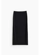 Юбка длинная летняя прямая женская H&M 271232818 M Черная (2727000113827) - изображение 3