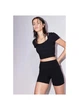 Спортивный топ для фитнеса женский H&M 271216961 M Черный (2727000129521) - изображение 1