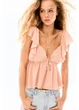 Топ женский H&M 271289143 M Пудровый (2727000139087) - изображение 1