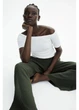Брюки женские H&M 271217677 XS Зеленые (2727000110260) - изображение 4