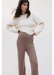 Брюки для беременных женские H&M 271097109 XS Темно-бежевые (2727000131876) - изображение 1