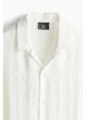 Сорочка літня чоловіча H&M 271224975 S Біла (2727000120757) - зображення 7
