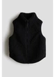 Дитячий хутряний жилет для хлопчика H&M Thermolite 271302227 110 см Чорний (2727000135317) - зображення 1