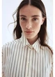 Платье-рубашка миди летнее женское H&M 271278042 M Кремовое (2727000134389) - изображение 4