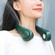 Вентилятор на шию Cat-neck Fan міні портативний, Універсальний вентилятор на шию USB Зелений - изображение 2