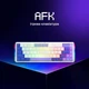 Бездротова клавіатура Proove Gaming AFK (Ukraine Layout) White-purple Низькопрофільна, Skeleton, 65%, RGB, 2.4GHz/Bluetooth/USB - зображення 2