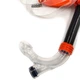 Трубка фронтальная для плавания Zoggs Centre Line Snorkel Черный, оранжевый (465287.BKOR) - изображение 6