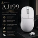 Беспроводная игровая мышь Ajazz AJ199 White 24000 DPI Bluetooth/2.4G/USB-C PAW3311 - изображение 1